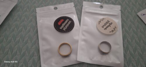 Ájlin prémium nemesacél  gyűrű arany - fehérarany fazonban  akár párban is photo review